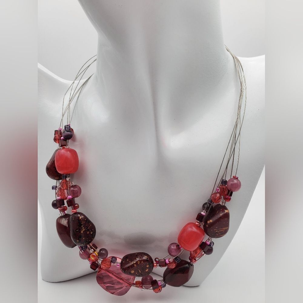 Chinese cherryblossom bloom necklace